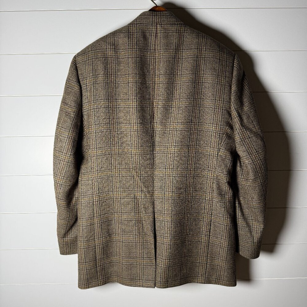 Austin Reed London England Brown Checked Mens Sports Blazer Sz 42R - Picture 3 of 8